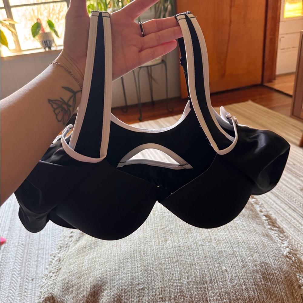 Black and White Women's Bra